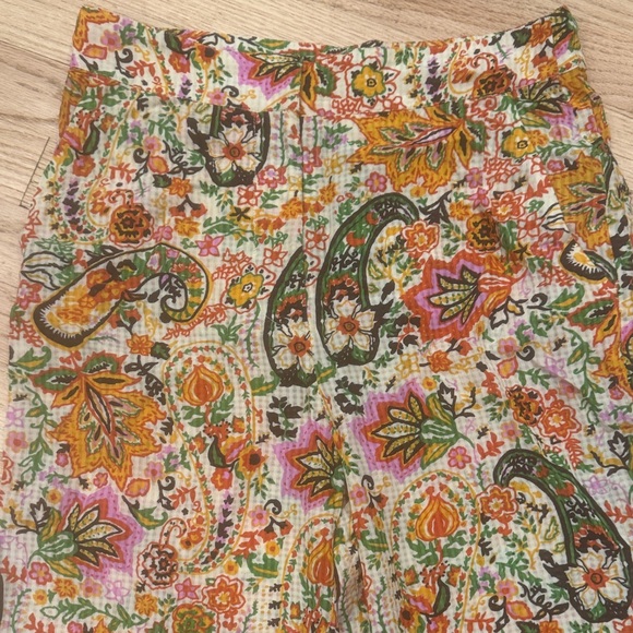 ba&sh Multicolor Paisley Wide-Leg Pants - Picture 4 of 8